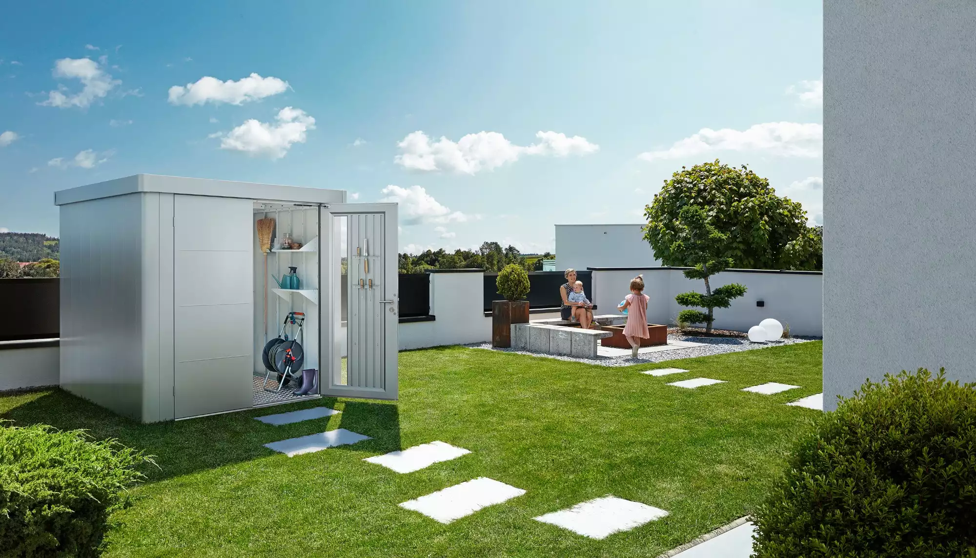 Biohort Neo Sodobna Vrtna Hiska Lopa Za Shranjevanje Vrtna Uta Okolica Hise