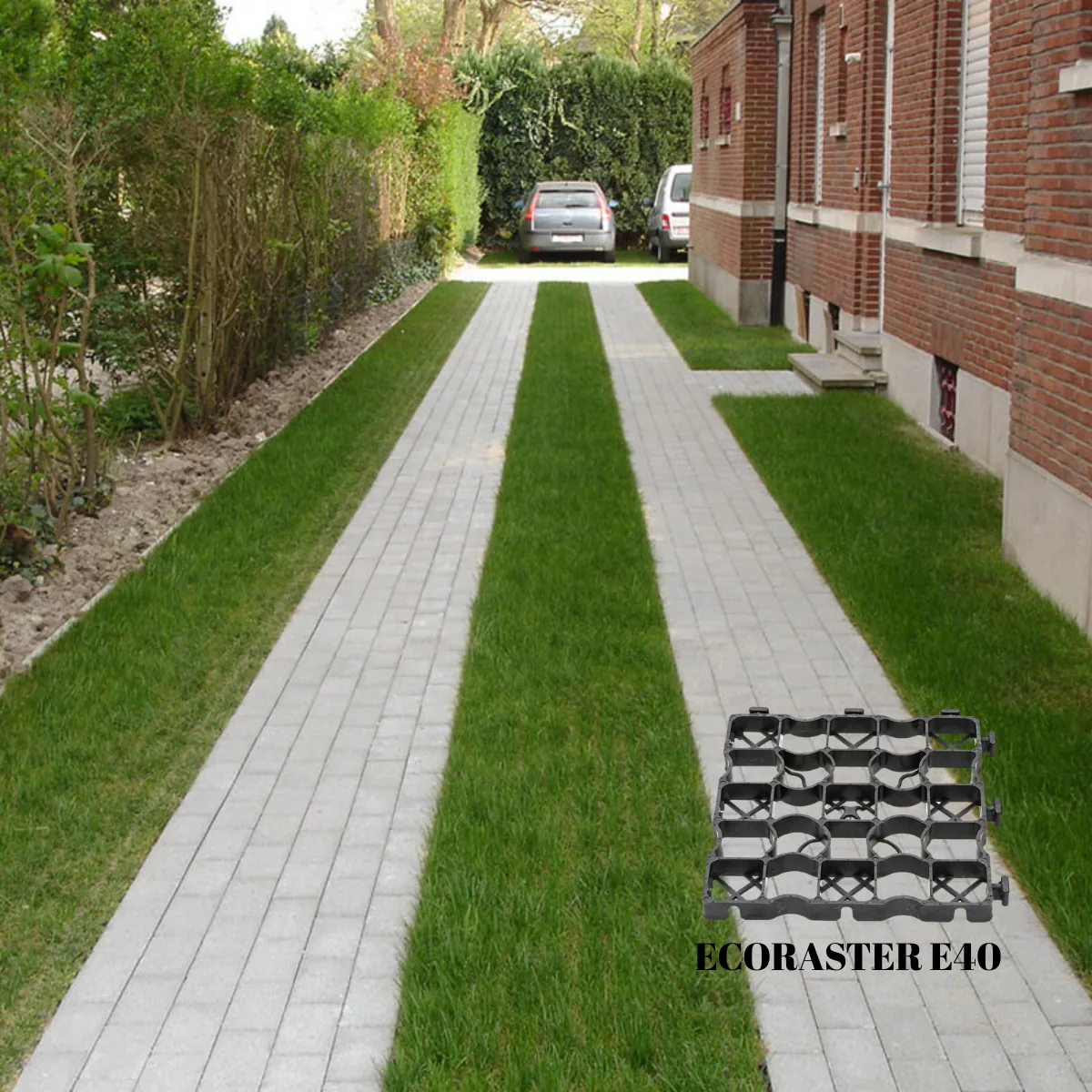 Ecoraster E40 Dovoz Travnata Parkirisca