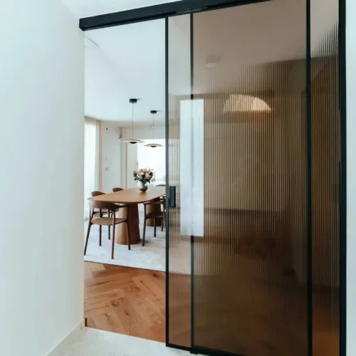 Notranje Steklene Stene Svetel Moderen Interier