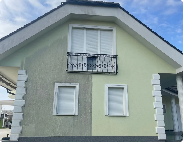 Primerjava Fasade Pred In Po Ciscenju