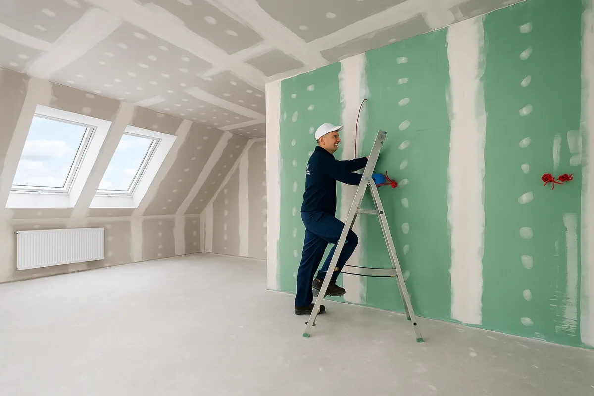 Suhomontazna Gradnja Mansarda Celulozna Izolacija Ostrez