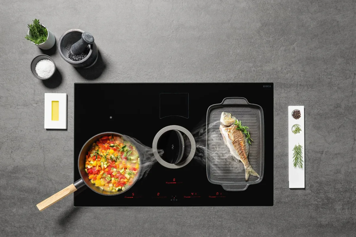 Indukcijska Kuhalna Plosca Stedilnik Kuhinjska Napa V Eni Napravi Elica Pmf