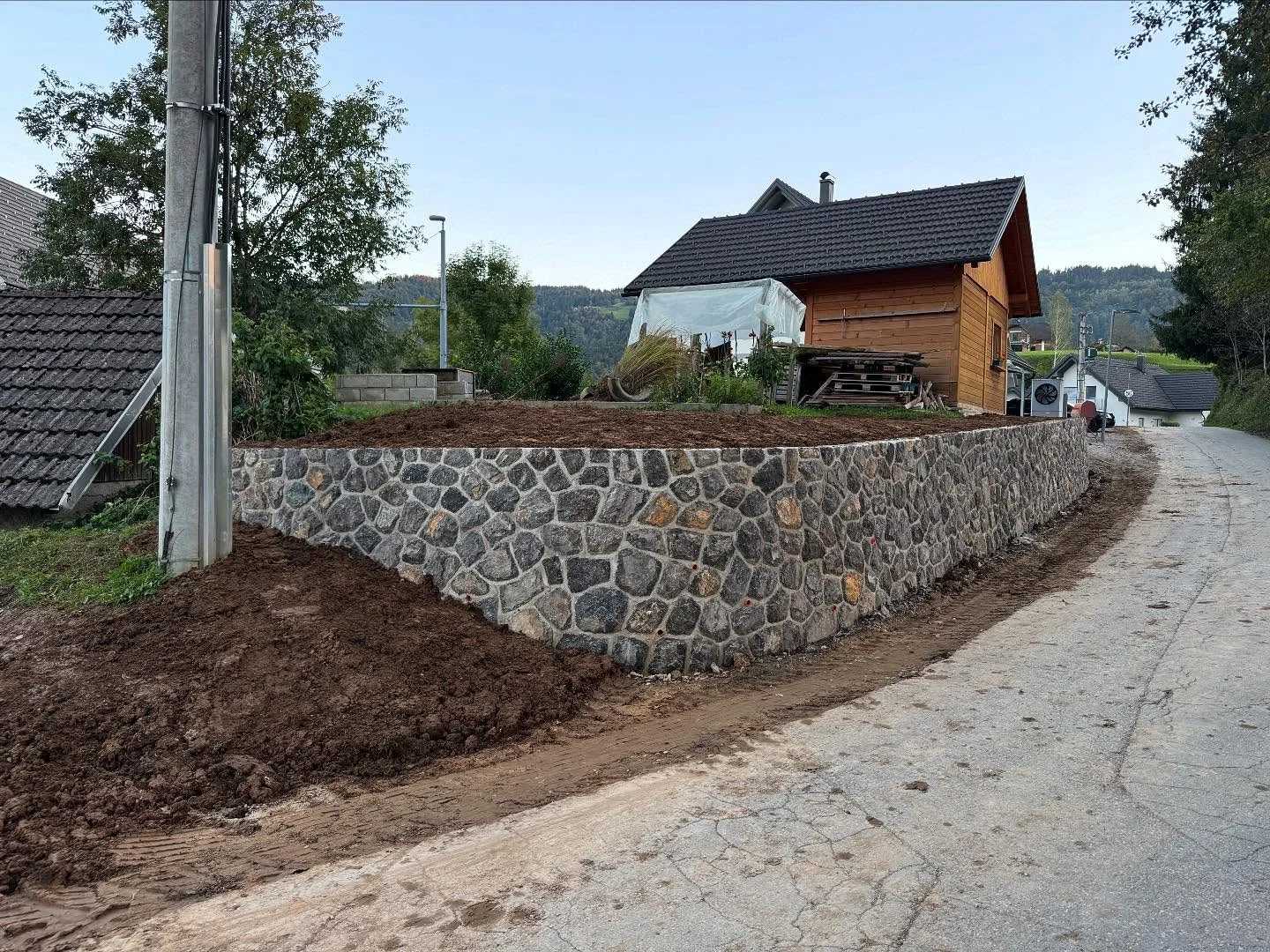 Kamniti Oporni Zid Rocno Zlaganje Klemencic