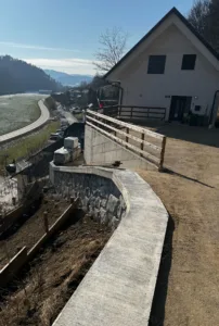 Podporni Zid Ureditev Brezine Klemencic