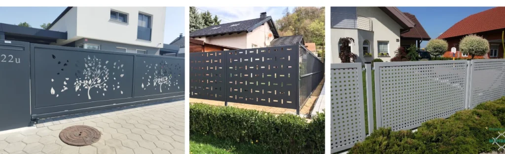 Dekor Panelne Ograje Laserski Izrez Moderna Dvorisca