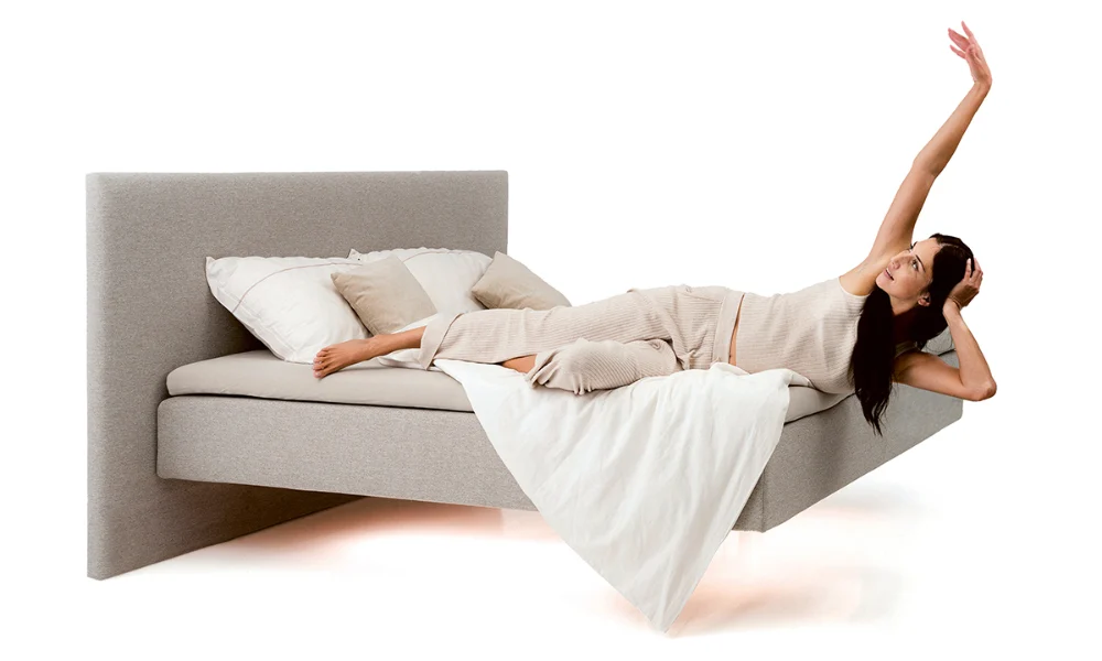 Lebdeca Oblazinjena Postelja Boxspring