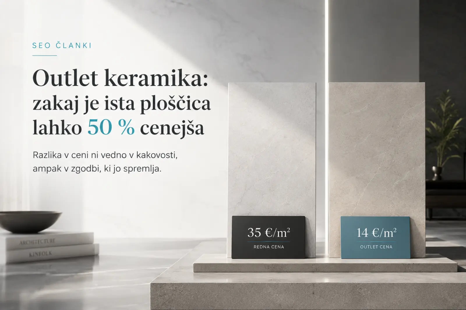 Keramika Outlet: zakaj je ista ploščica lahko 50 % cenejša